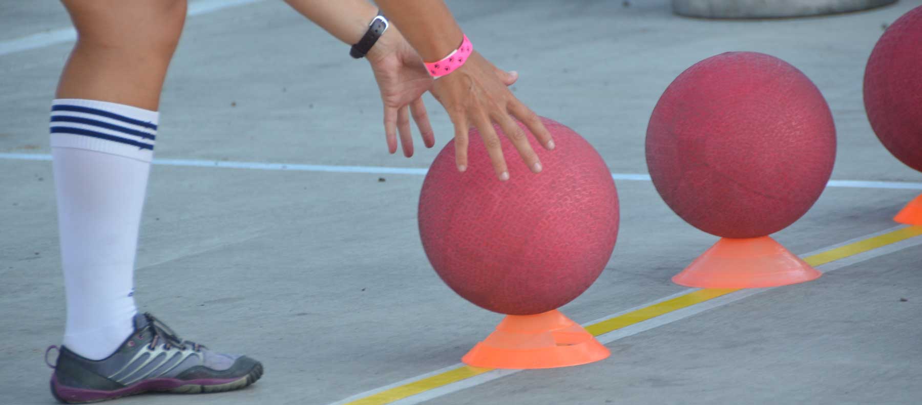 dodgeball slip and slide