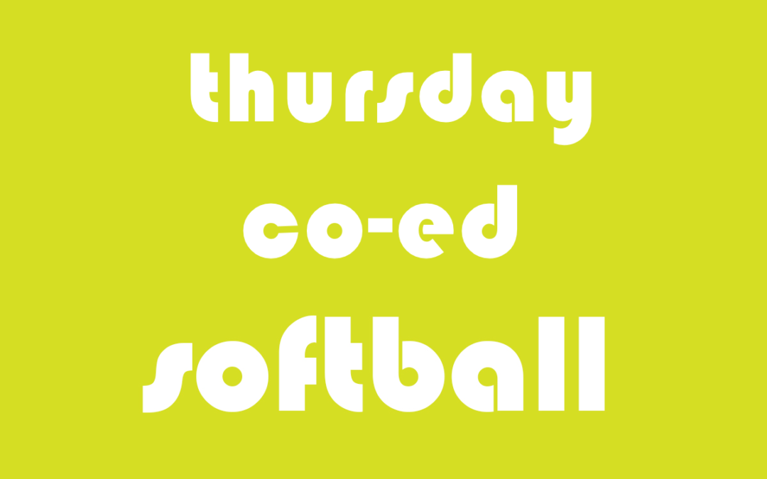 Softball Co-Ed Social Friday