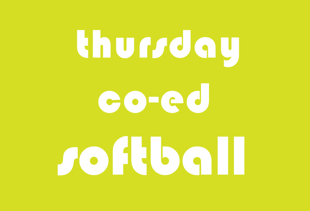Softball Co-Ed Social Friday