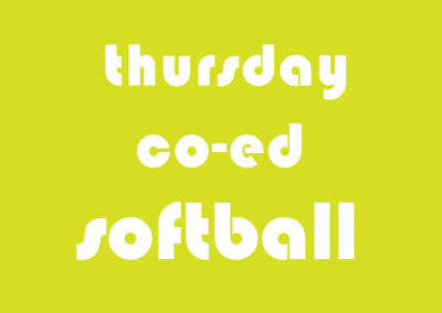 Softball Co-Ed Social Friday